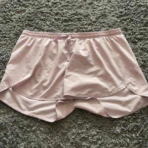 Pink workout shorts